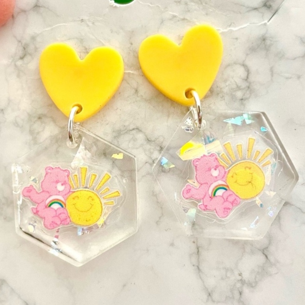 Care Bear Acrylic Earrings